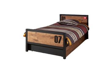 Seng med lamellbunn skuff nattbord garderobe kommode Alex - Møbler - Senger - Møbelsett til soverom