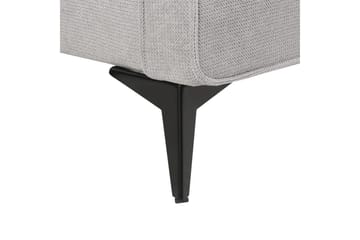 Seng med lamellbunn Valognes - Grå, svart, 160x200 cm - Møbler - Senger - Sengeramme & sengestamme