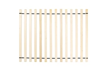 Seng med lamellbunn Valognes - Hvit, Svart, 160x200 cm - Møbler - Senger - Sengeramme & sengestamme