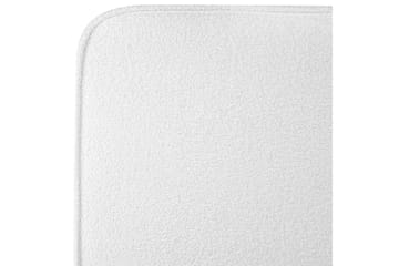 Seng med lamellbunn Valognes - Hvit, Svart, 160x200 cm - Møbler - Senger - Sengeramme & sengestamme