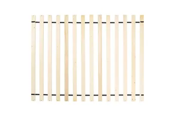 Seng med lamellbunn Valognes - Hvit, Svart, 160x200 cm - Møbler - Senger - Sengeramme & sengestamme