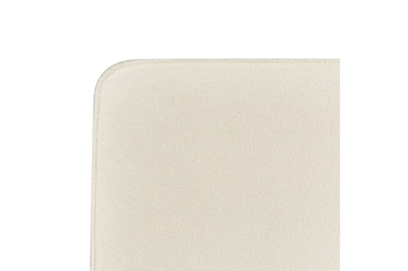 Seng med lamellbunn Valognes - Kremhvit, Svart, 160x200 cm - Møbler - Senger - Sengeramme & sengestamme