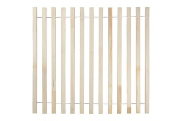 Seng med lamellbunn Valognes - Kremhvit, Svart, 160x200 cm - Møbler - Senger - Sengeramme & sengestamme