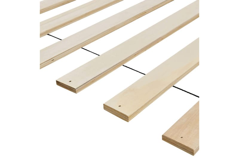 Seng med lamellbunn Valognes - Kremhvit, Svart, 160x200 cm - Møbler - Senger - Sengeramme & sengestamme