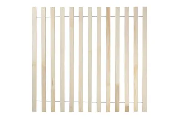 Seng med lamellbunn Valognes - Kremhvit, Svart, 160x200 cm - Møbler - Senger - Sengeramme & sengestamme