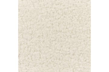 Seng med lamellbunn Valognes - Kremhvit, Svart, 180x200 cm - Møbler - Senger - Sengeramme & sengestamme