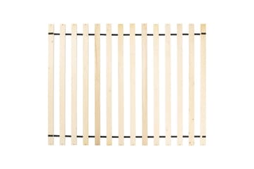 Seng med lamellbunn Valognes - Kremhvit, Svart, 180x200 cm - Møbler - Senger - Sengeramme & sengestamme