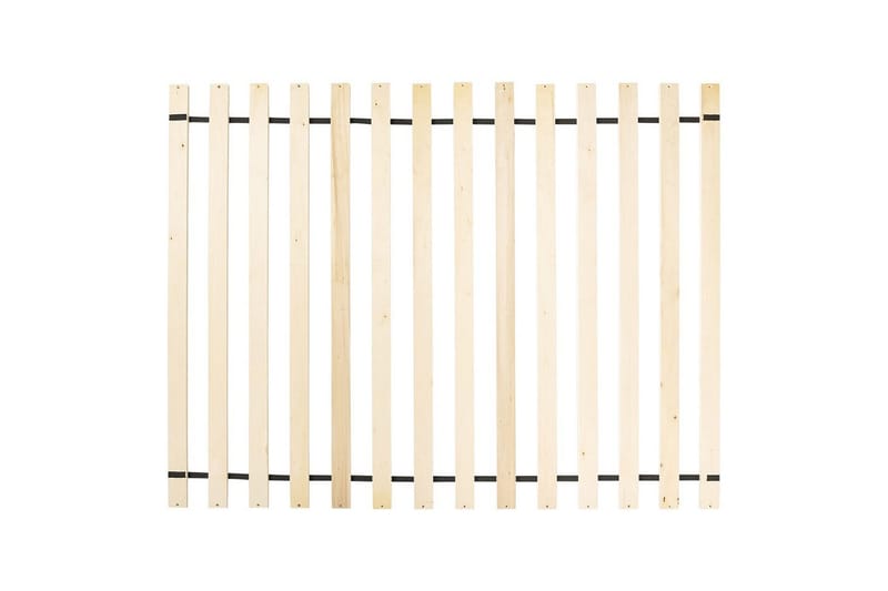 Seng med lamellbunn Valognes - Kremhvit, Svart, 180x200 cm - Møbler - Senger - Sengeramme & sengestamme