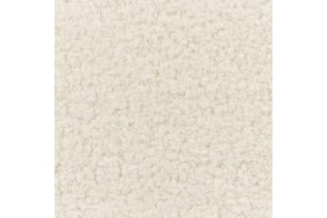 Seng med lamellbunn Valognes - Kremhvit, Svart, 180x200 cm - Møbler - Senger - Sengeramme & sengestamme