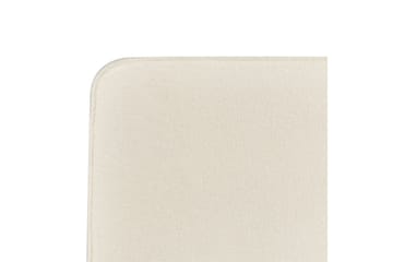 Seng med lamellbunn Valognes - Kremhvit, Svart, 180x200 cm - Møbler - Senger - Sengeramme & sengestamme