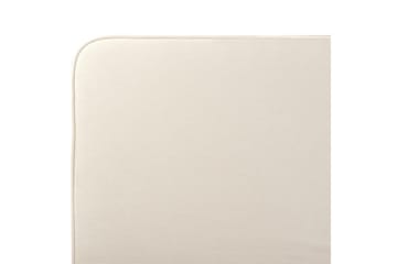 Seng med lamellbunn Valognes - Lysebeige, svart, Lys beige, svart, 160x200 cm - Møbler - Senger - Sengeramme & sengestamme