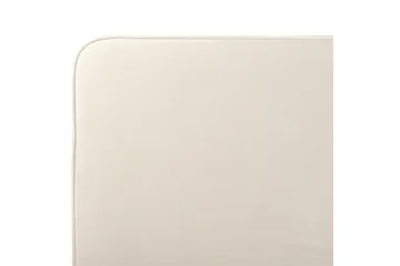 Seng med lamellbunn Valognes - Lysebeige, svart, Lys beige, svart, 160x200 cm - Møbler - Senger - Sengeramme & sengestamme