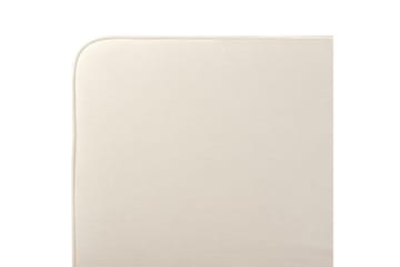 Seng med lamellbunn Valognes - Lysebeige, svart, Lys beige, svart, 180x200 cm - Møbler - Senger - Sengeramme & sengestamme