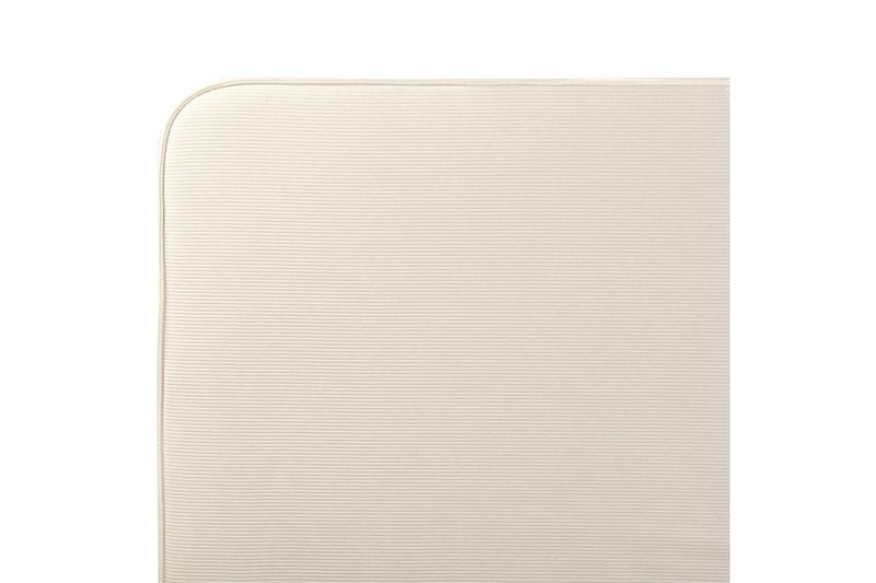 Seng med lamellbunn Valognes - Lysebeige, svart, Lys beige, svart, 180x200 cm - Møbler - Senger - Sengeramme & sengestamme