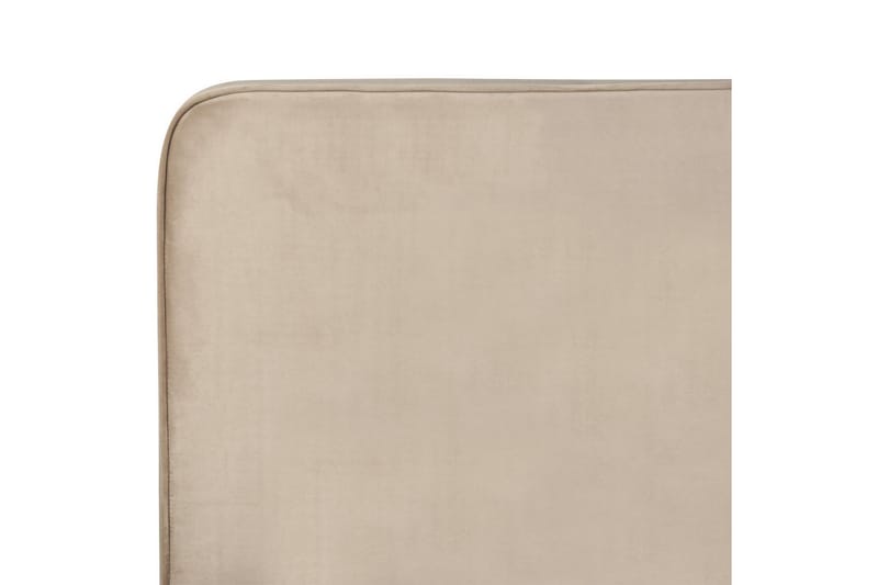 Seng med lamellbunn Valognes - Taupe, svart, 160x200 cm - Møbler - Senger - Sengeramme & sengestamme