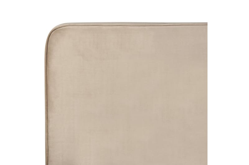 Seng med lamellbunn Valognes - Taupe, svart, 180x200 cm - Møbler - Senger - Sengeramme & sengestamme