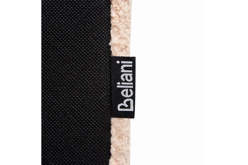 Seng med lamellramme Albi - Beige, svart/Bouclé, 160x200 cm - Møbler - Senger - Sengeramme & sengestamme