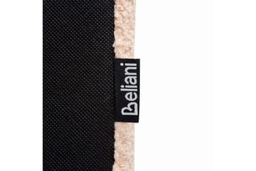 Seng med lamellramme Albi - Beige, svart/Bouclé, 160x200 cm - Møbler - Senger - Sengeramme & sengestamme