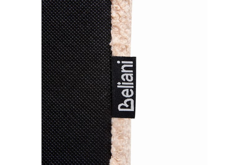 Seng med lamellramme Albi - Beige, svart/Bouclé, 160x200 cm - Møbler - Senger - Sengeramme & sengestamme