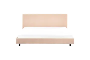 Seng med lamellramme Albi - Beige, svart/Bouclé, 180x200 cm - Møbler - Senger - Sengeramme & sengestamme