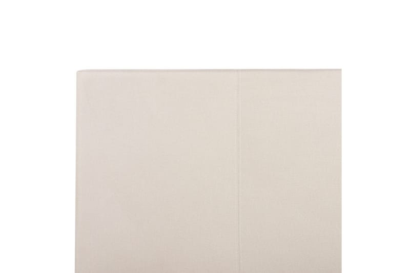 Seng med lamellramme Albi - Beige, svart/Polyester, 140x200 cm - Møbler - Senger - Sengeramme & sengestamme