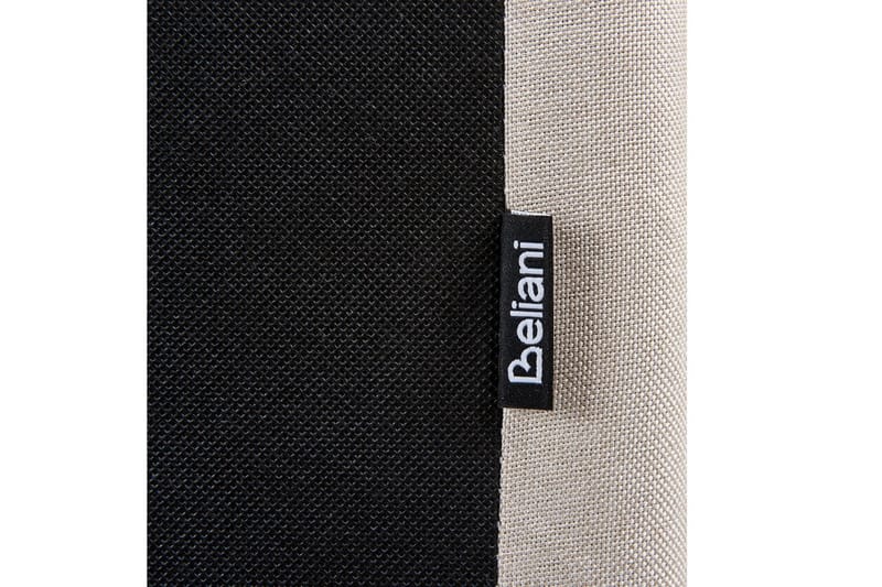 Seng med lamellramme Albi - Beige, svart/Polyester, 140x200 cm - Møbler - Senger - Sengeramme & sengestamme