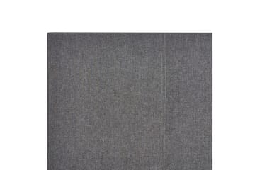 Seng med lamellramme Albi - Grå, svart/Polyester, 140x200 cm - Møbler - Senger - Sengeramme & sengestamme