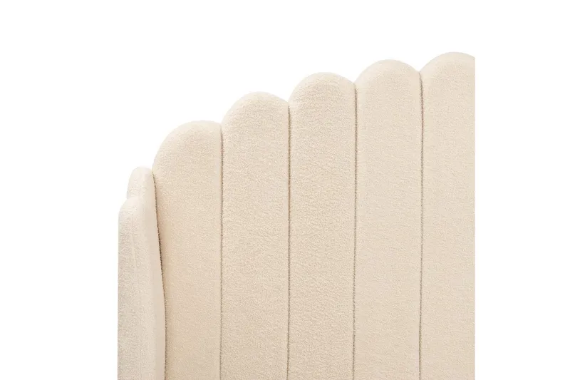 Seng med lamellramme Ambillou - Beige, svart, 160x200 cm - Møbler - Senger - Sengeramme & sengestamme