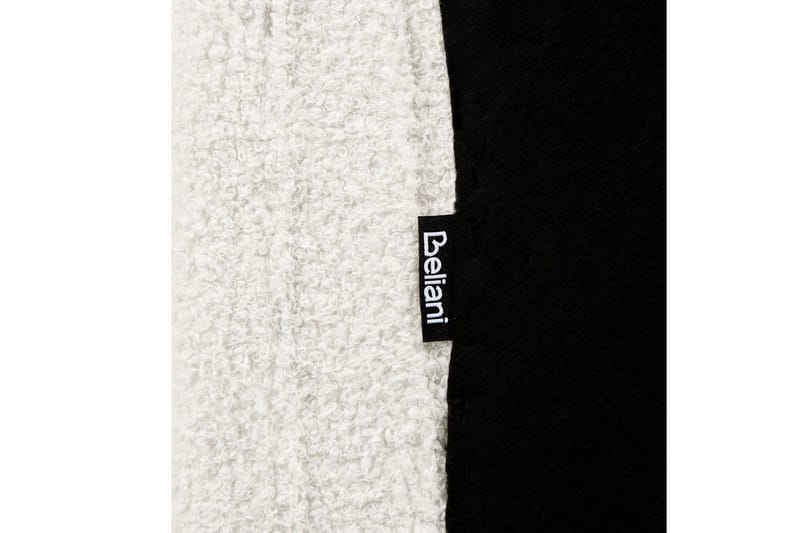 Seng med lamellramme Ambillou - Hvit, Svart, 140x200 cm - Møbler - Senger - Sengeramme & sengestamme