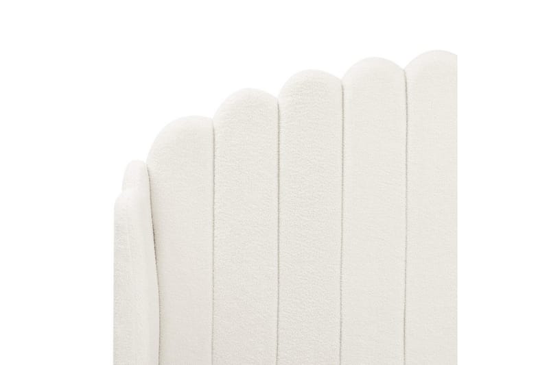 Seng med lamellramme Ambillou - Hvit, Svart, 140x200 cm - Møbler - Senger - Sengeramme & sengestamme