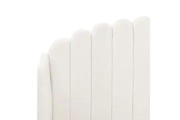 Seng med lamellramme Ambillou - Hvit, Svart, 180x200 cm - Møbler - Senger - Sengeramme & sengestamme