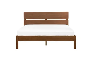 Seng med lamellramme Boisset - Brun/Gummitre, 160x200 cm - Møbler - Senger - Sengeramme & sengestamme