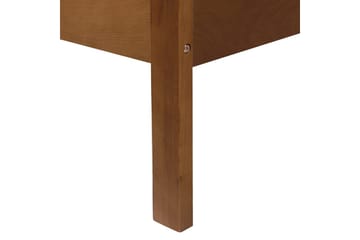 Seng med lamellramme Boisset - Brun/Gummitre, 160x200 cm - Møbler - Senger - Sengeramme & sengestamme