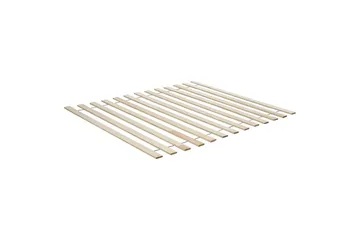 Seng med lamellramme Boisset - Brun/Gummitre, 160x200 cm - Møbler - Senger - Sengeramme & sengestamme