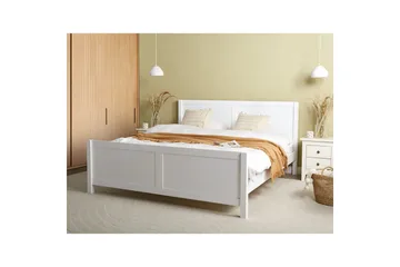 Seng med lamellramme Champagnat - Hvit, 180x200 cm - Møbler - Senger - Sengeramme & sengestamme