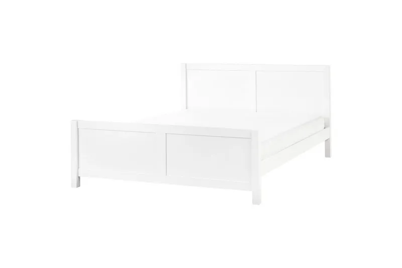 Seng med lamellramme Champagnat, Hvit, 180x200 cm