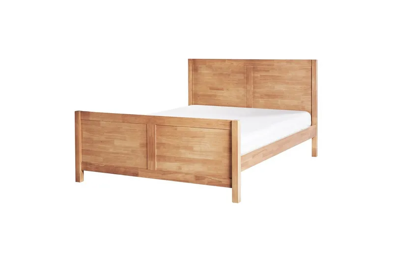 Seng med lamellramme Champagnat, Lyst tre, 140x200 cm