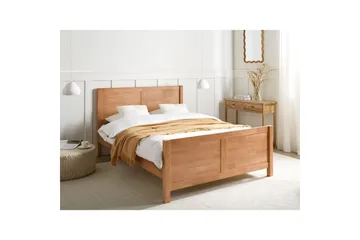 Seng med lamellramme Champagnat - Lyst tre, 140x200 cm - Møbler - Senger - Sengeramme & sengestamme