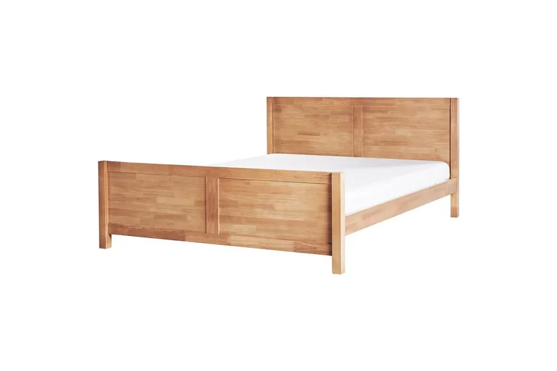 Seng med lamellramme Champagnat, Lyst tre, 180x200 cm