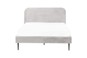 Seng med lamellramme Flayat - Grå, svart, 140x200 cm - Møbler - Senger - Sengeramme & sengestamme