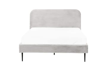 Seng med lamellramme Flayat - Grå, svart, 140x200 cm - Møbler - Senger - Sengeramme & sengestamme