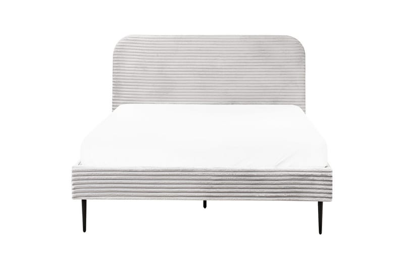 Seng med lamellramme Flayat - Grå, svart, 140x200 cm - Møbler - Senger - Sengeramme & sengestamme