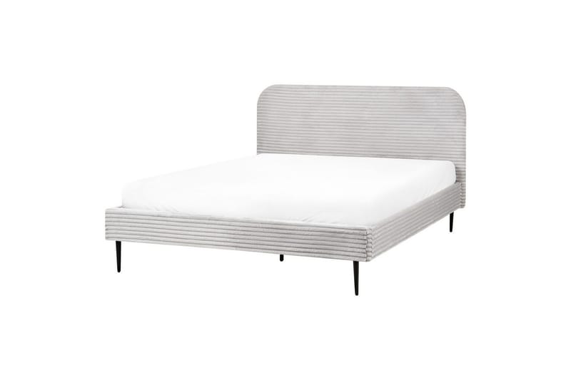 Seng med lamellramme Flayat - Grå, svart, 160x200 cm - Møbler - Senger - Sengeramme & sengestamme