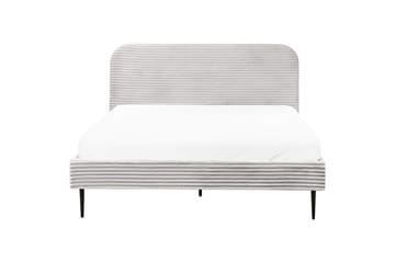 Seng med lamellramme Flayat - Grå, svart, 160x200 cm - Møbler - Senger - Sengeramme & sengestamme