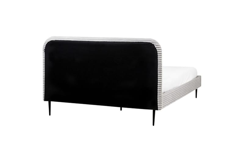 Seng med lamellramme Flayat - Grå, svart, 160x200 cm - Møbler - Senger - Sengeramme & sengestamme