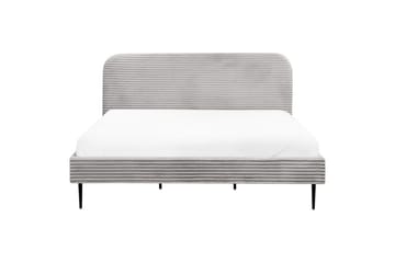 Seng med lamellramme Flayat - Grå, svart, 180x200 cm - Møbler - Senger - Sengeramme & sengestamme