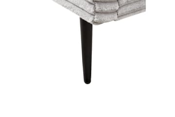 Seng med lamellramme Flayat - Grå, svart, 180x200 cm - Møbler - Senger - Sengeramme & sengestamme