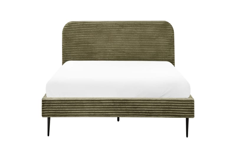 Seng med lamellramme Flayat - Grønn, Svart, 140x200 cm - Møbler - Senger - Sengeramme & sengestamme