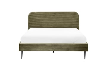 Seng med lamellramme Flayat - Grønn, Svart, 160x200 cm - Møbler - Senger - Sengeramme & sengestamme