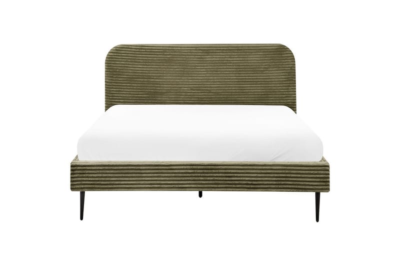 Seng med lamellramme Flayat - Grønn, Svart, 160x200 cm - Møbler - Senger - Sengeramme & sengestamme